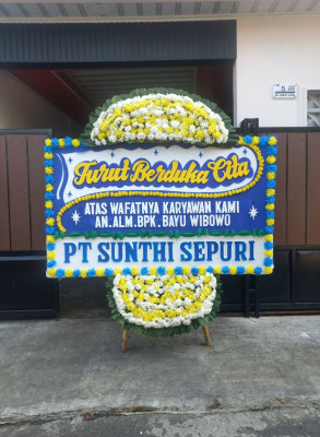 Papan Bunga Duka di Pondok Bahar